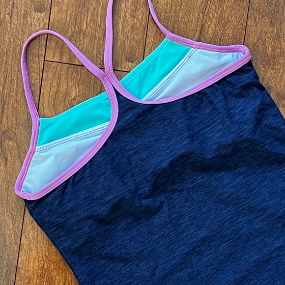 Sofibella Racer Back Tennis Tank with Built-in Bra - Picture 8 of 9